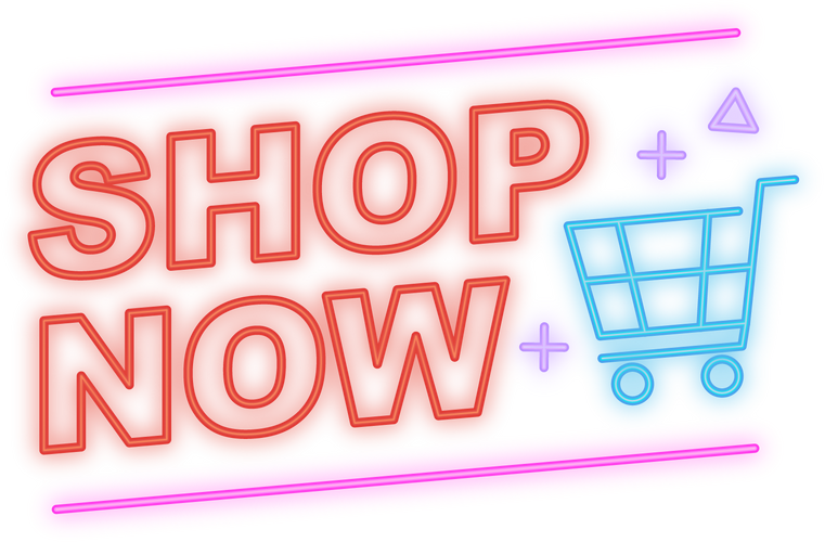 shop now neon signboard banner